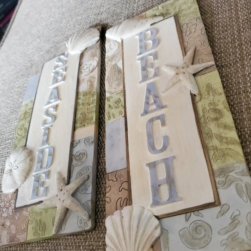 Beach and Seaside Hanging Wall Art Plaques